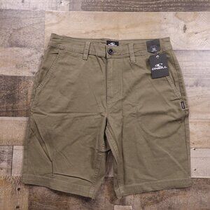 O’Neill Jaxson Stretch‎ Chino Shorts Men’s 32 Olive 9” Inseam NWT